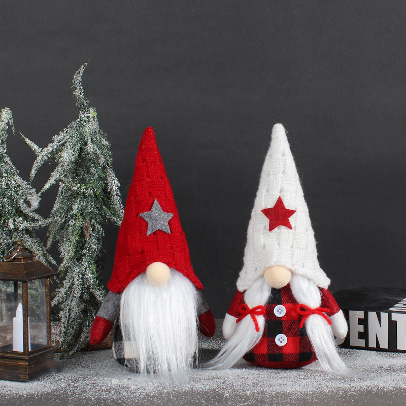 Christmas Elf with Star Hat, Fabric Figure