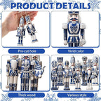 Nutcracker soldiers as Christmas tree ornaments, wood