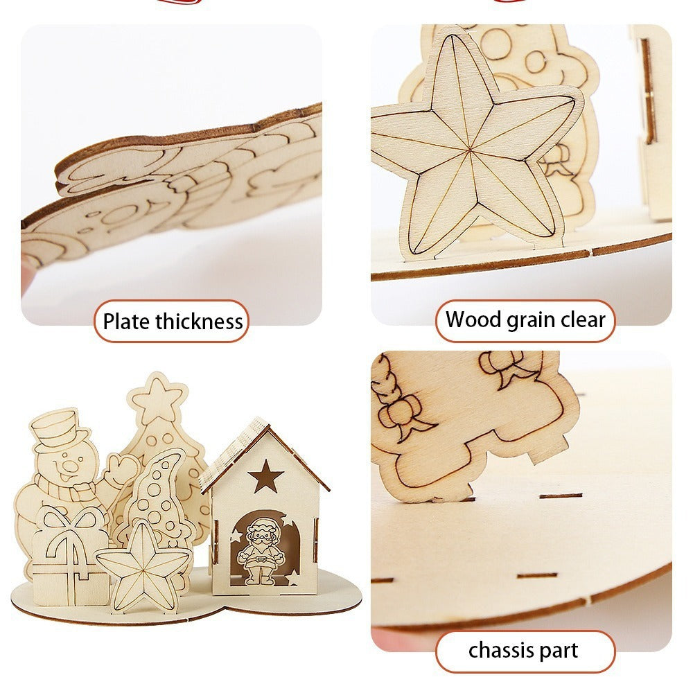 DIY Christmas House Kit, Wood, various designs