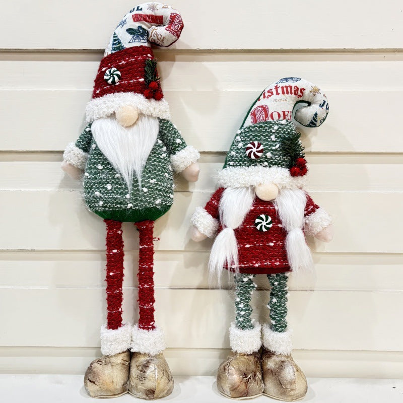 Adjustable elf figure for Christmas decoration