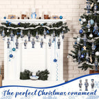 Christmas Wooden Nutcracker Ornaments, 8 cm