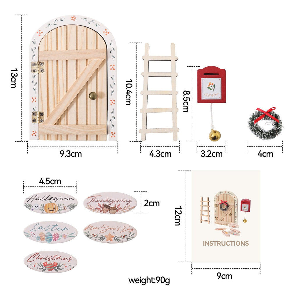 Christmas Elf Door made of plaster for children