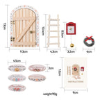 Christmas Elf Door made of plaster for children