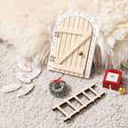 Decorative wooden fairy door for children's room
