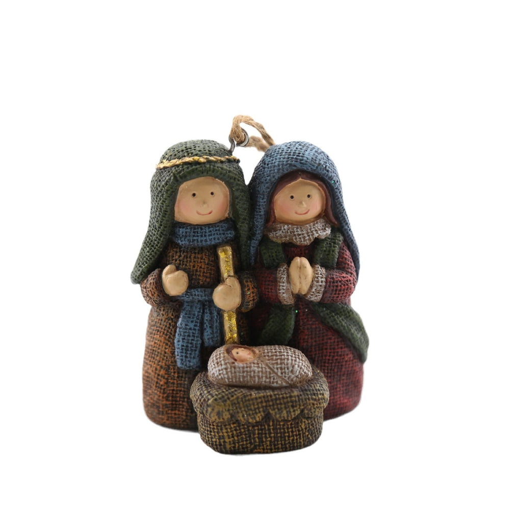 Christmas nativity figurine pendant made of resin