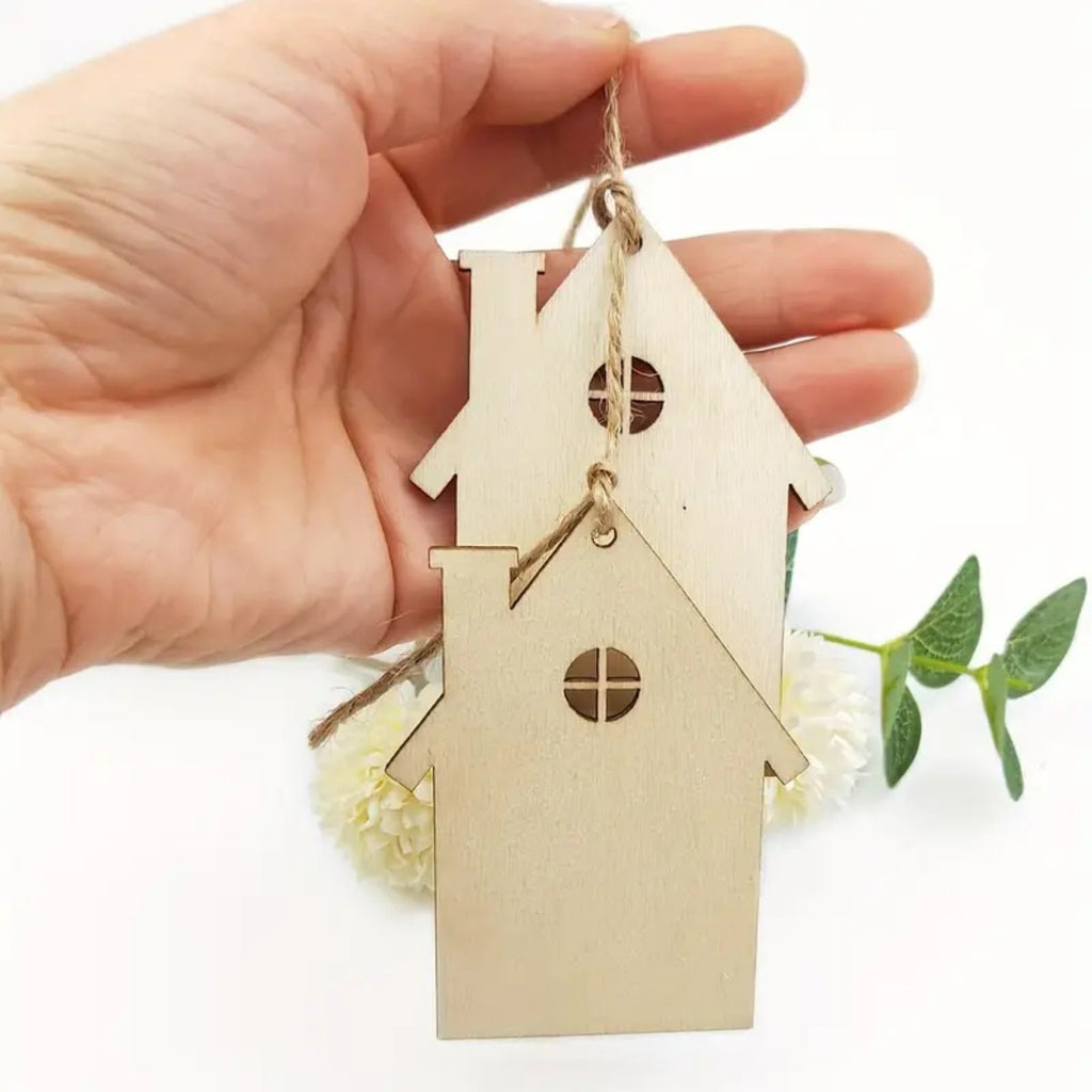 Wooden hut decoration, perforated design