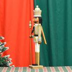 Large Nutcracker King made of wood, 60 cm