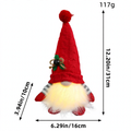 Glowing elf figure with knitted hat