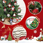 Christmas Elf Wooden Charms, 36 Pieces