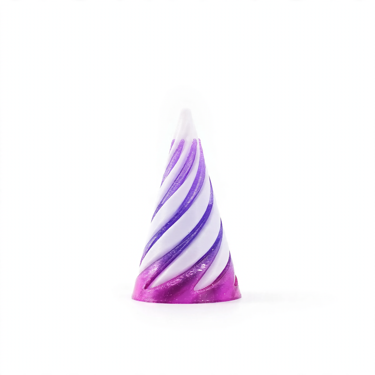 3D-printed spiral pyramid toy