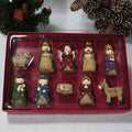 Nativity scene set made of natural resin
