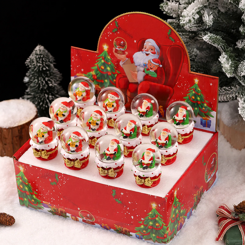 Christmas snow globe with LED light