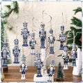 Nutcracker soldiers as Christmas tree ornaments, wood