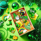 St. Patrick's Day Gnome Wooden Pendant with Clover