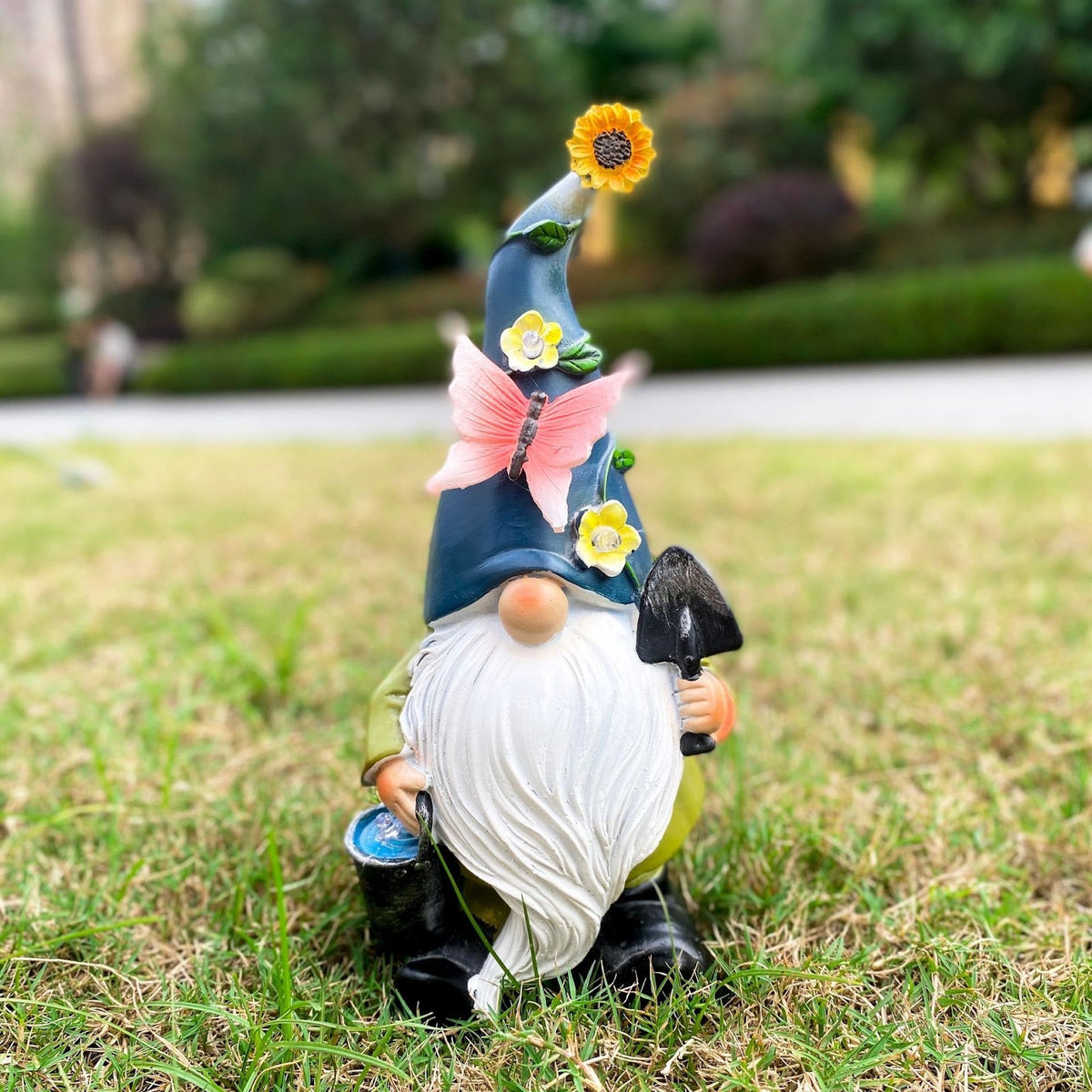 Decorative gnome figure in country house style