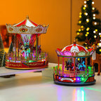 Christmas carousel music box made of PVC