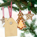 Wooden hut decoration, perforated design