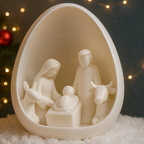 Decorative nativity figure made of PLA in 3D print