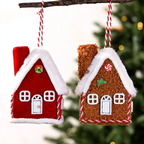 Christmas cabin hanger in gingerbread style
