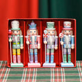 Nutcracker set in Scandinavian style, 13 cm