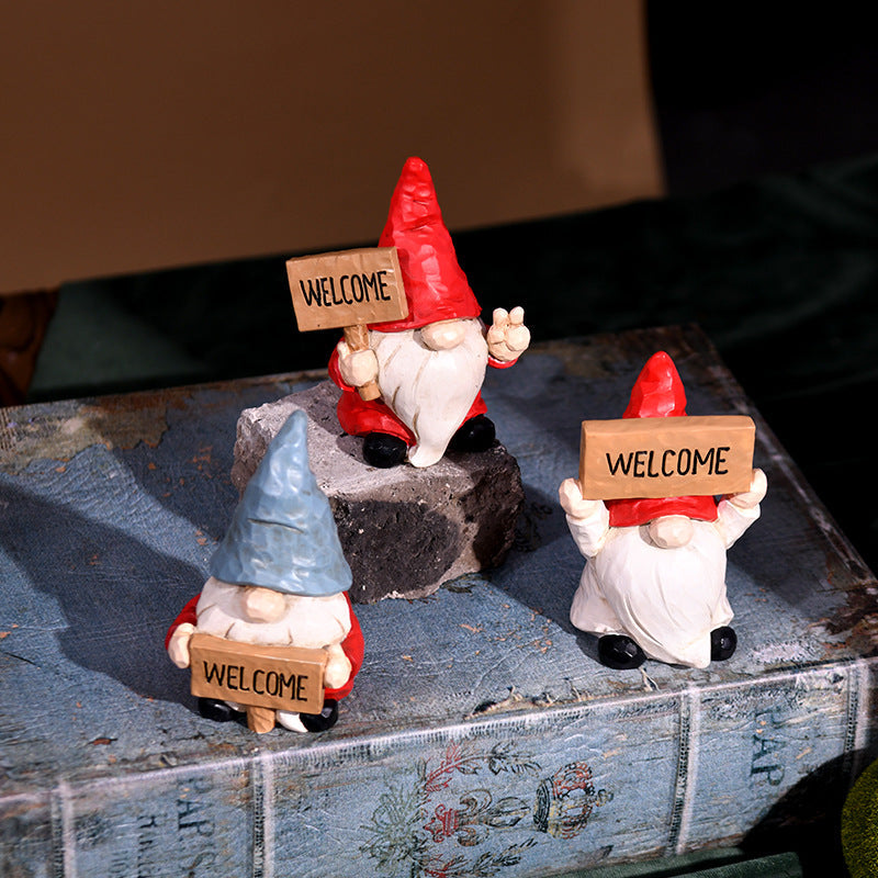Decorative Christmas Gnome Figure made of Resin