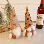 Christmas elf with knitted cap, brown