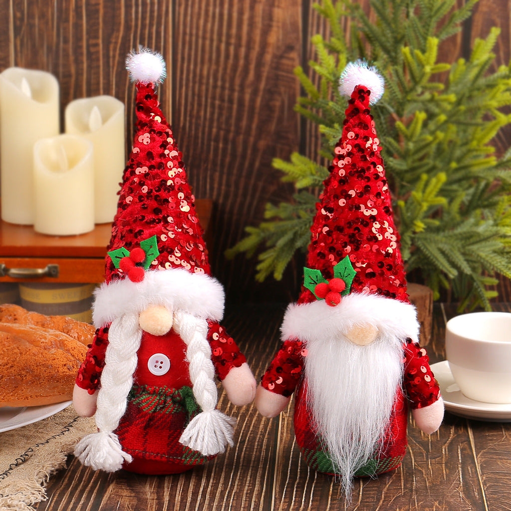 Christmas gnome with glittery hat