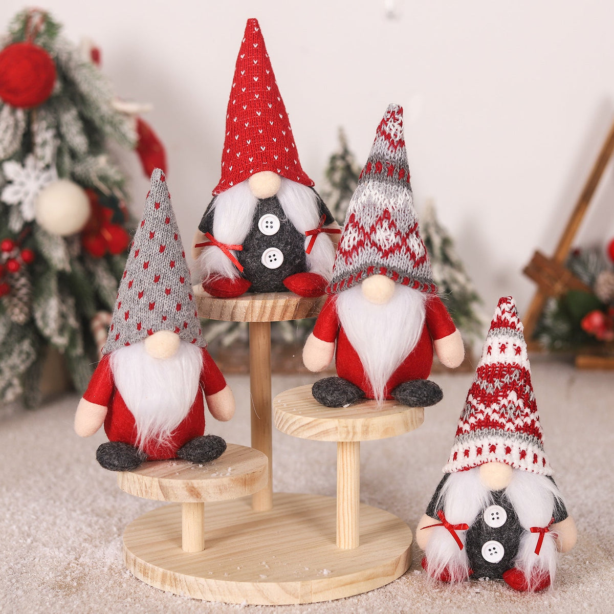 Scandinavian Christmas Elf Figure for Decoration