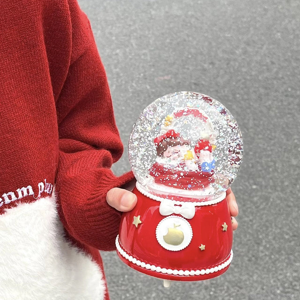 Decorative music snow globe made of resin