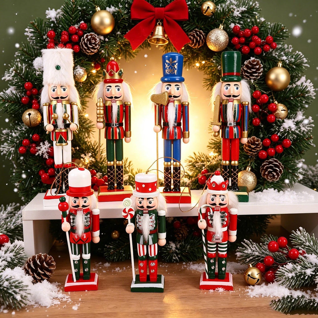 Classic wooden nutcracker soldier, Christmas decoration