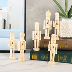 Wooden nutcracker blank for DIY crafting
