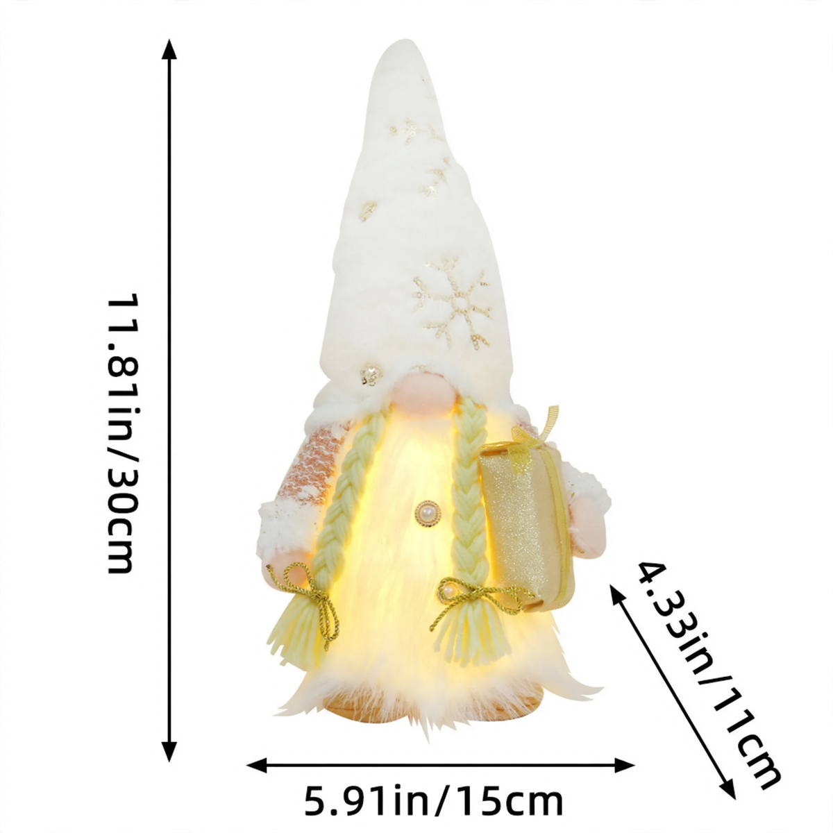 Shining Gnome with Sequin Hat
