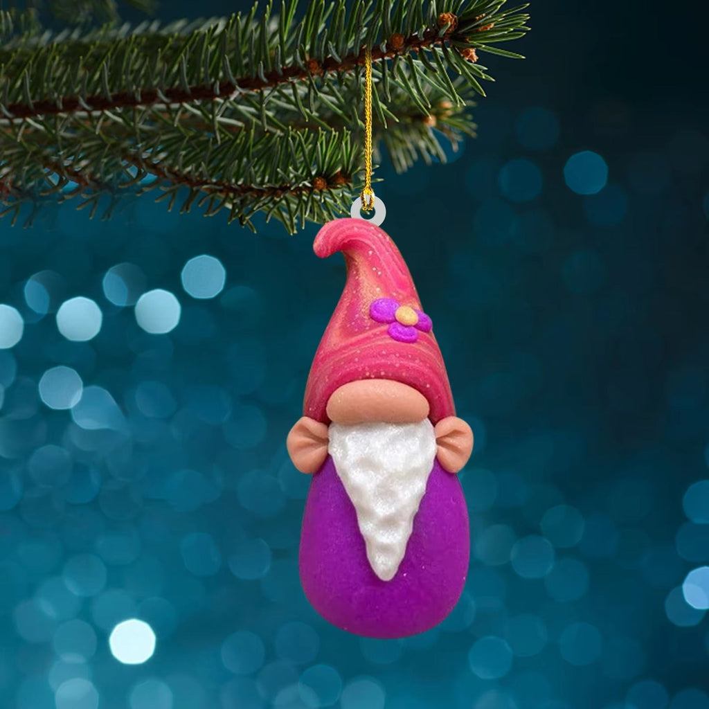 Christmas Gnome Pendant made of Acrylic