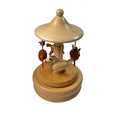 Wooden music box with mechanical movement