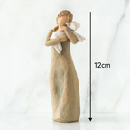Decorative nativity figure made of resin