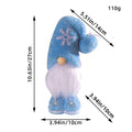 Standing Christmas Elf Figure with Snowflake Design