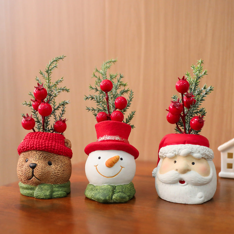 Christmas decorative figure made of cement