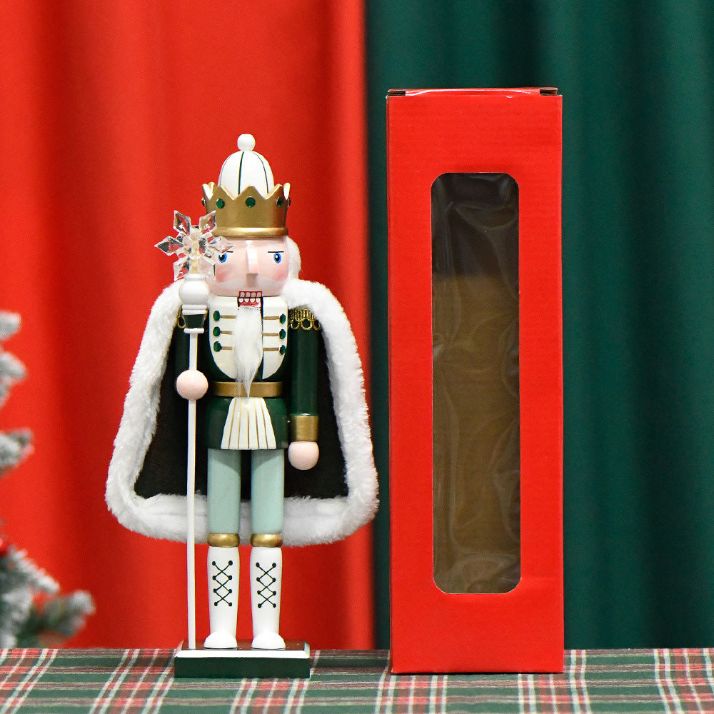Nutcracker soldier with cloak, 30 cm, wood