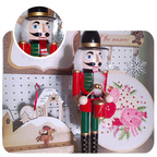 Wooden Nutcracker Soldier, 14 inches, Drummer Design