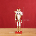 Wood Nutcracker Figure, King or Bear, 30 cm