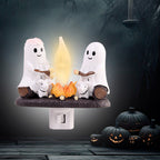 Decorative resin figure with night light effect