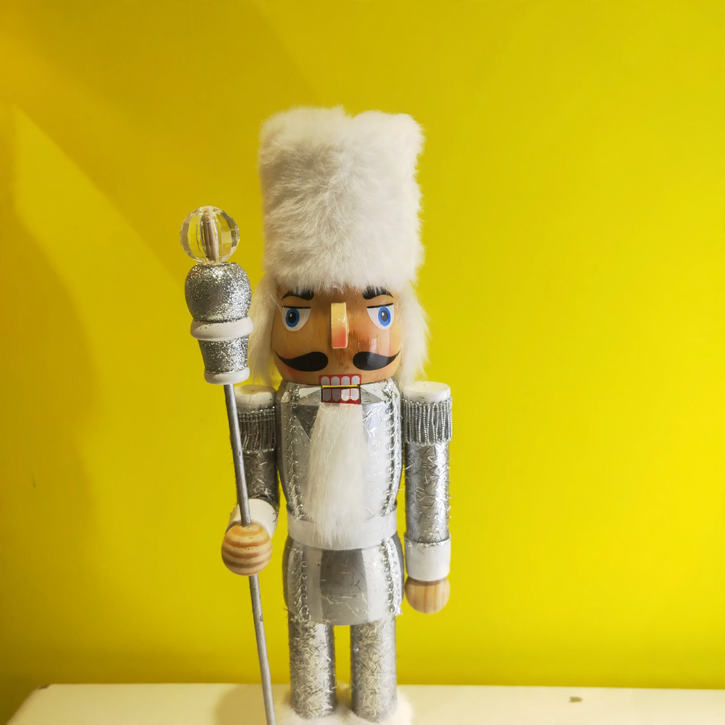 Wooden Christmas Nutcracker, 38 cm, festive decoration