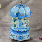 Decorative carousel music box, hand-painted