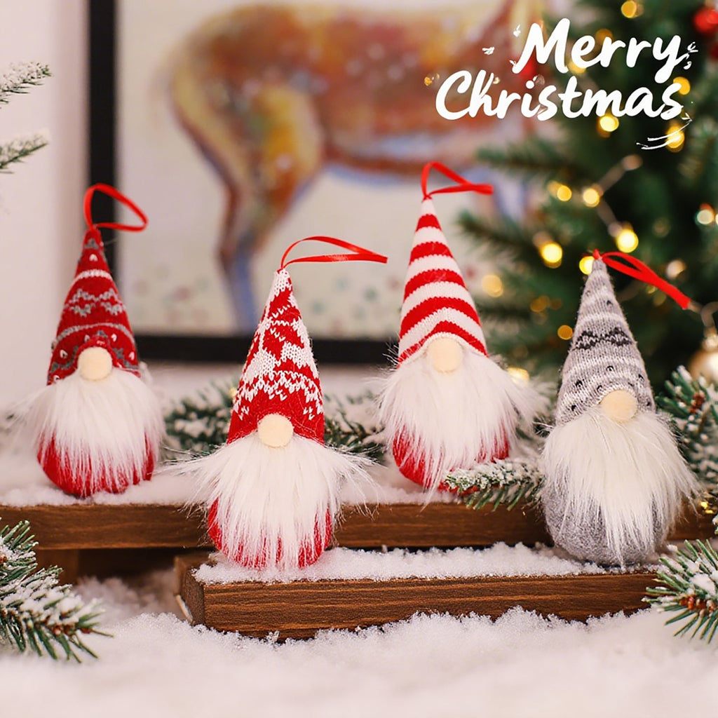 Christmas Fabric Tags, Set of 4