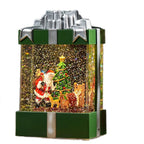 Decorative LED snow globe music box in gift design