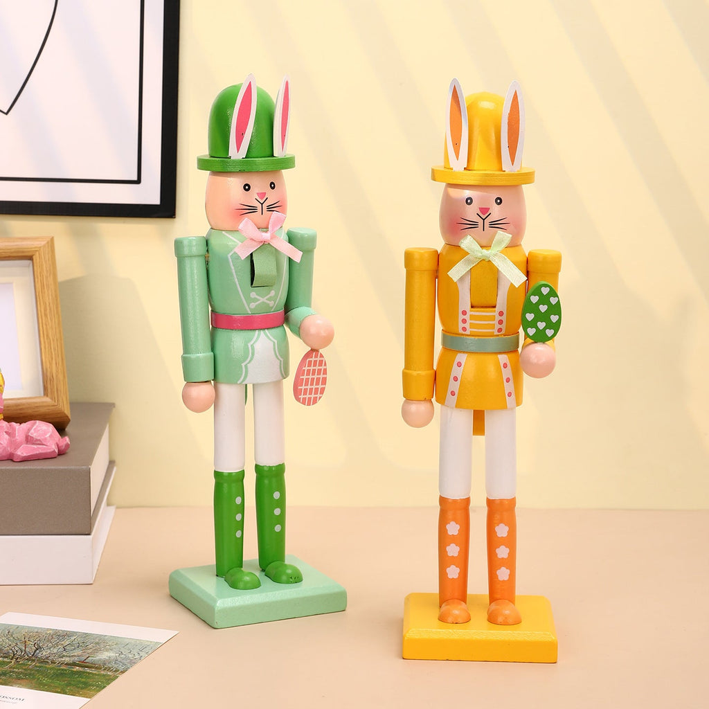 Decorative Easter Nutcracker Figure made of Wood