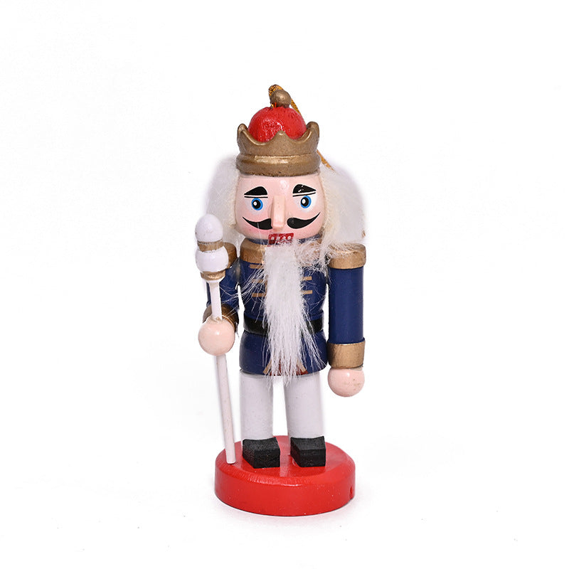 Nutcracker figure made of wood, 10 cm