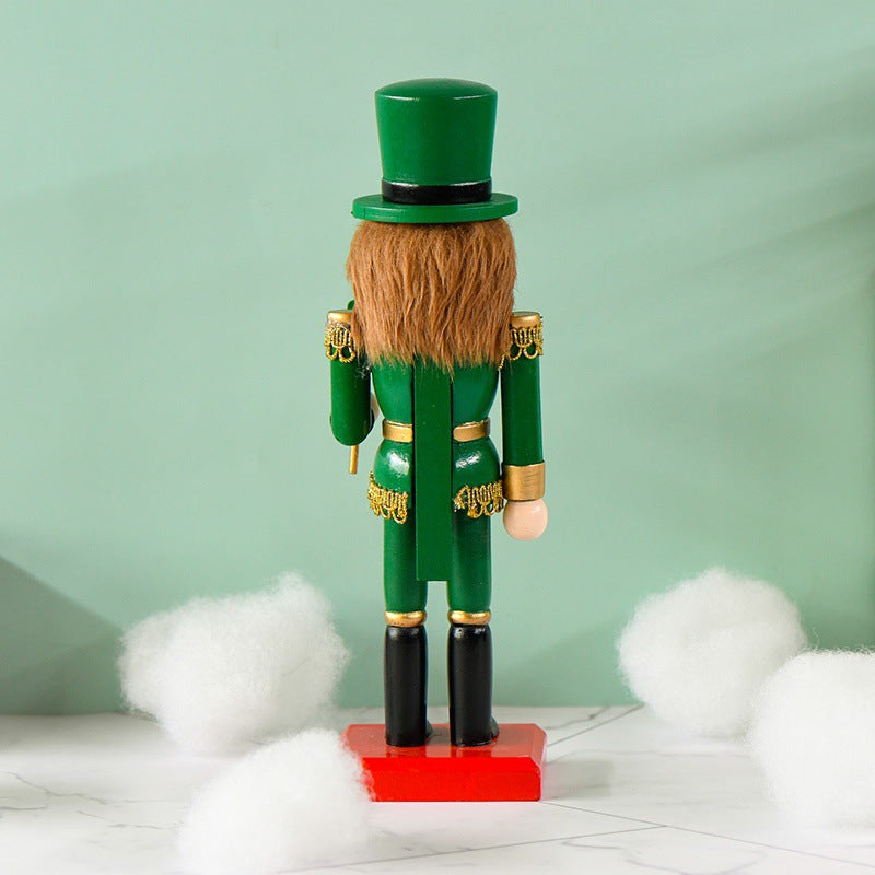 Decorative Nutcracker, 25 cm, Green
