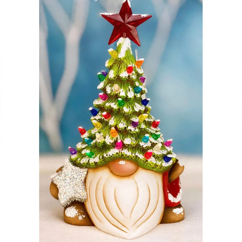 Christmas dwarf made of synthetic resin, decorative figure