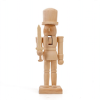 Nutcracker figure made of wood, 20 cm, for self-design